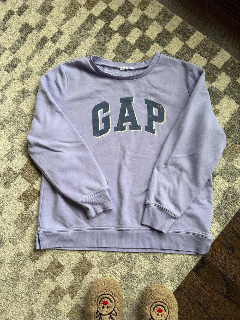 GAP Men's Light Lavender Crewneck Sweatshirt